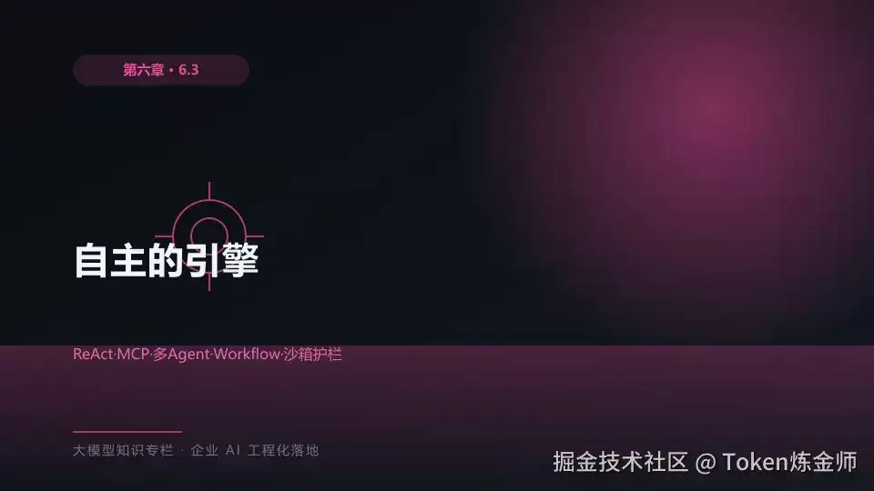 自主的引擎：ReAct MCP 多 Agent Workflow 与沙箱护栏 —— Agent 与工具六器
