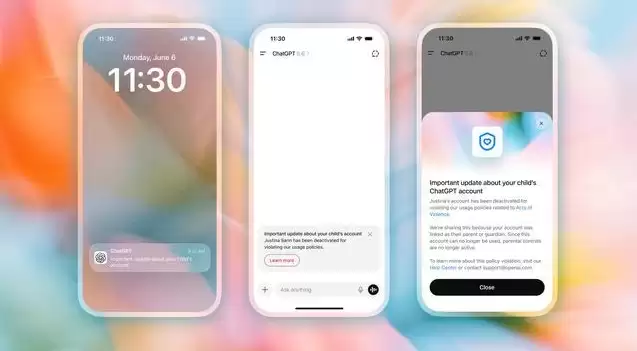 OpenAI扩大ChatGPT家长通知：青少年暴力违规将触发提醒