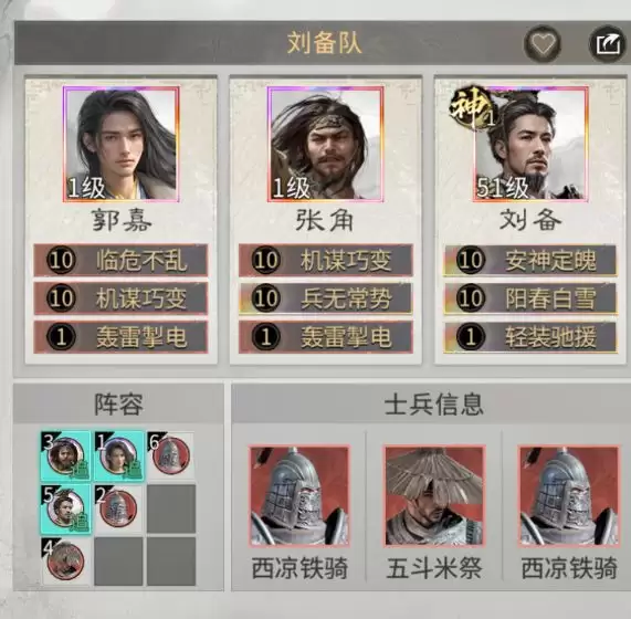 三国:天下归心张角主动队搭配攻略
