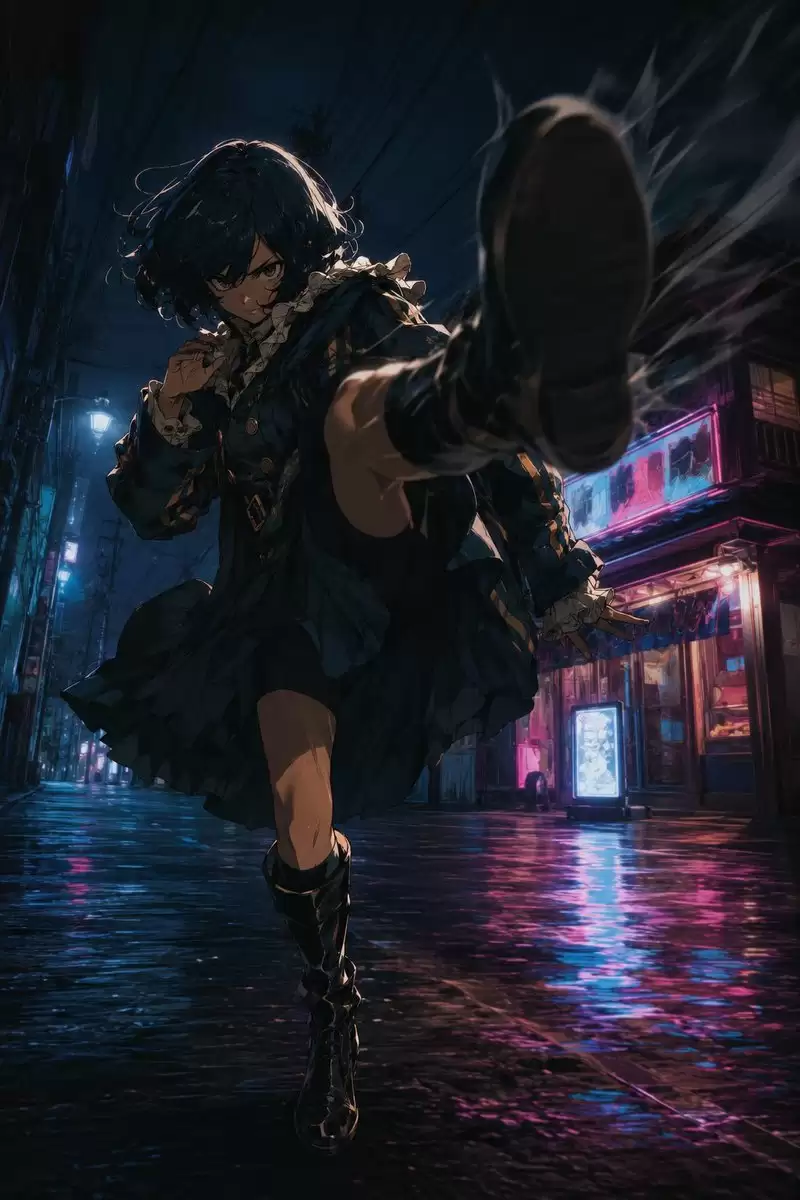 Anime Alley Kick Transition