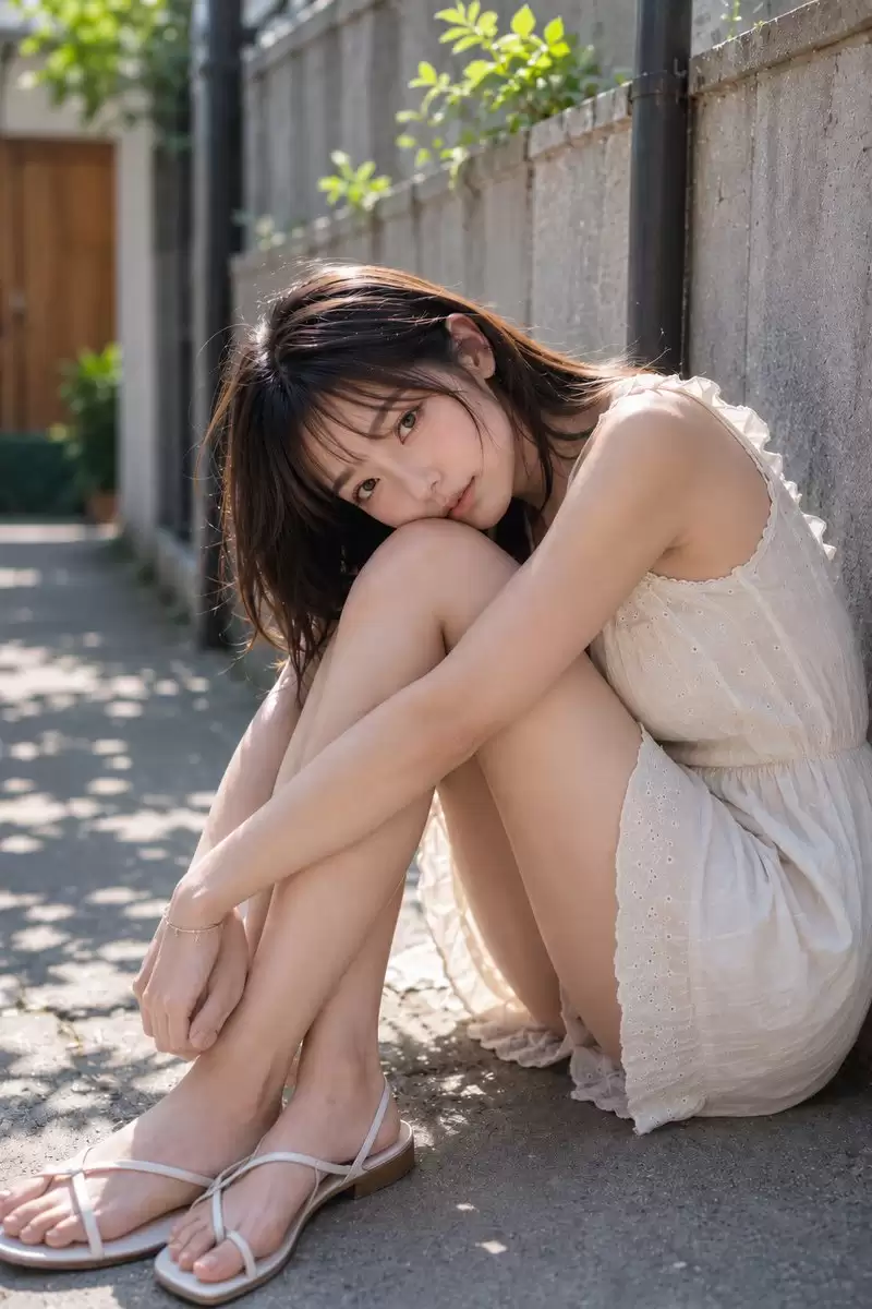 夏日阳光中的巷弄肖像