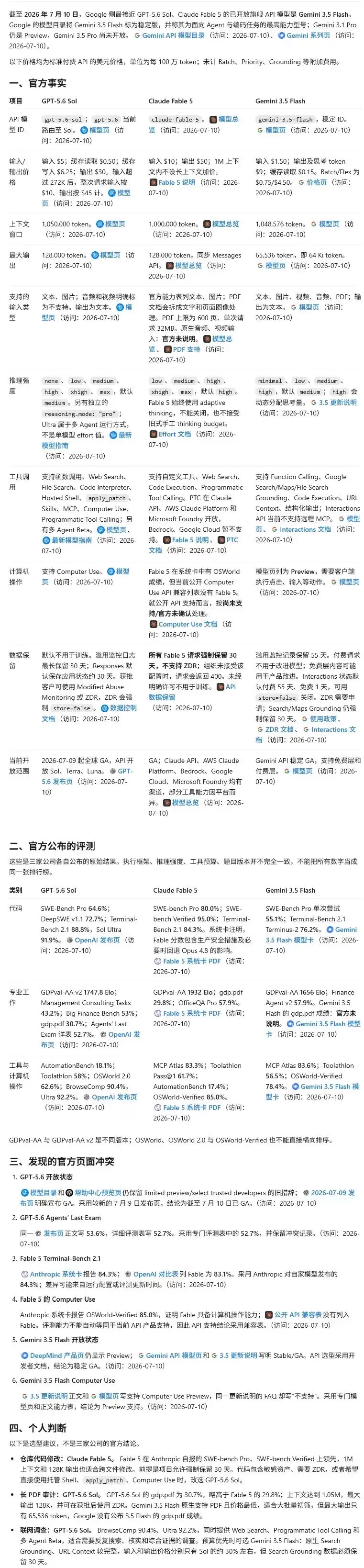 Claude Fable 5 对比 GPT 5.6 Sol – 全方位评测