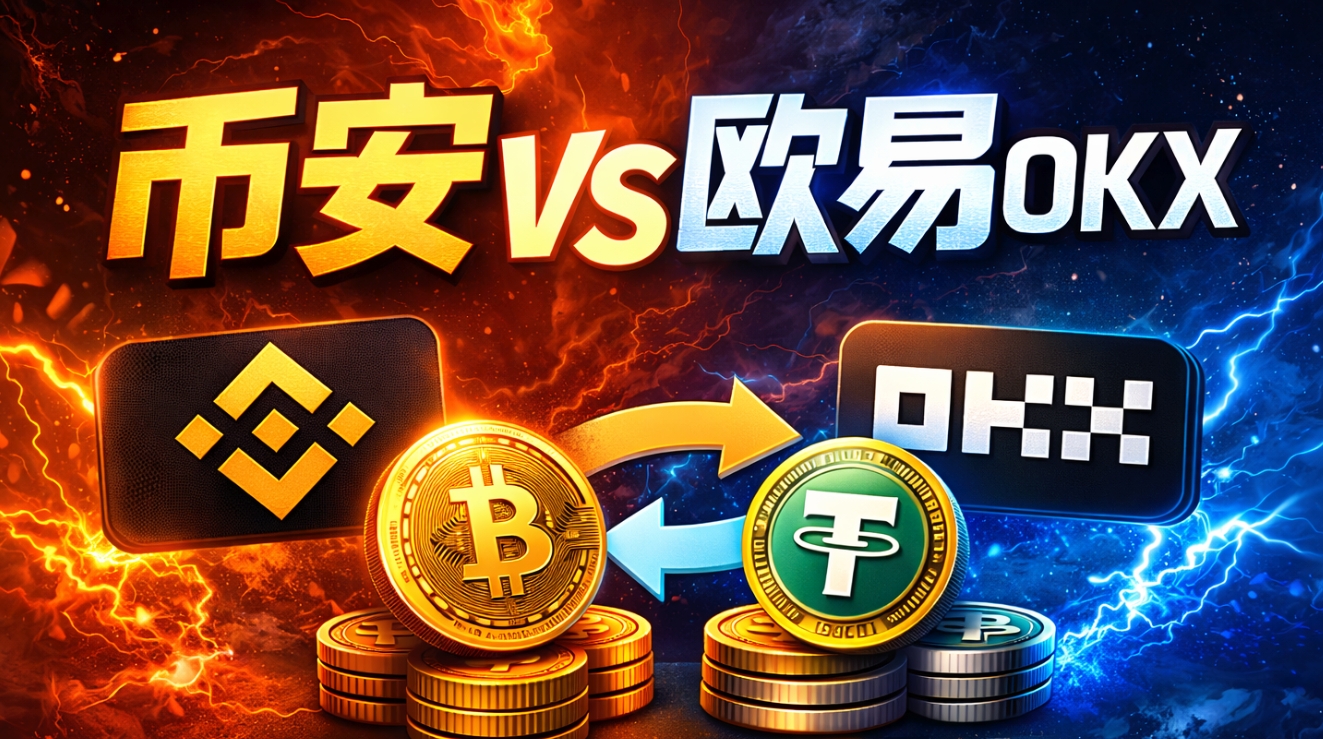币安与欧易 OKX 交易所新手选择对比图