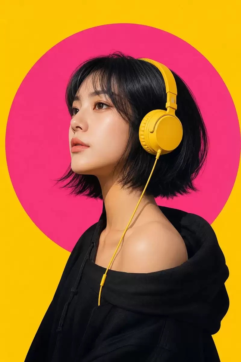 现代波普艺术女性画像