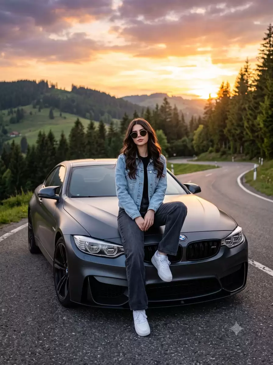 电影质感女性：BMW 肖像