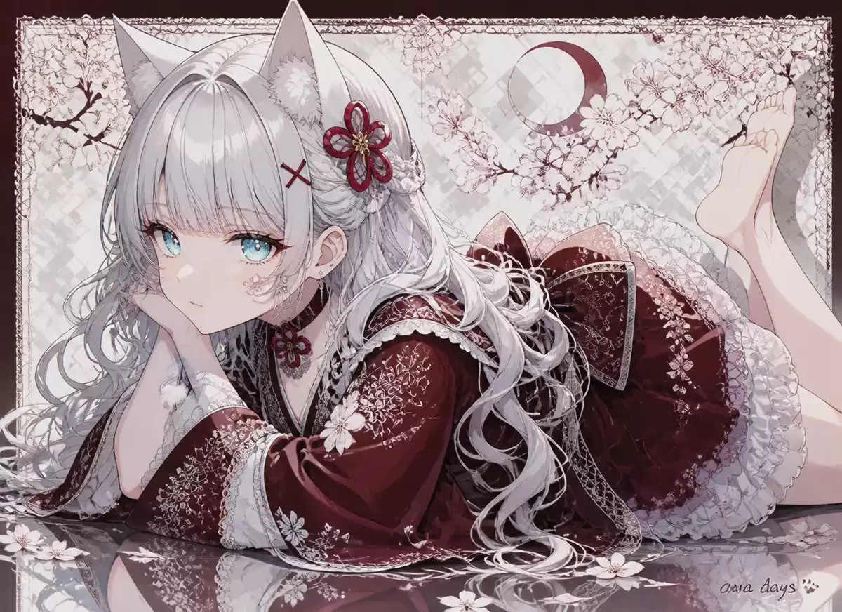 和服猫耳少女