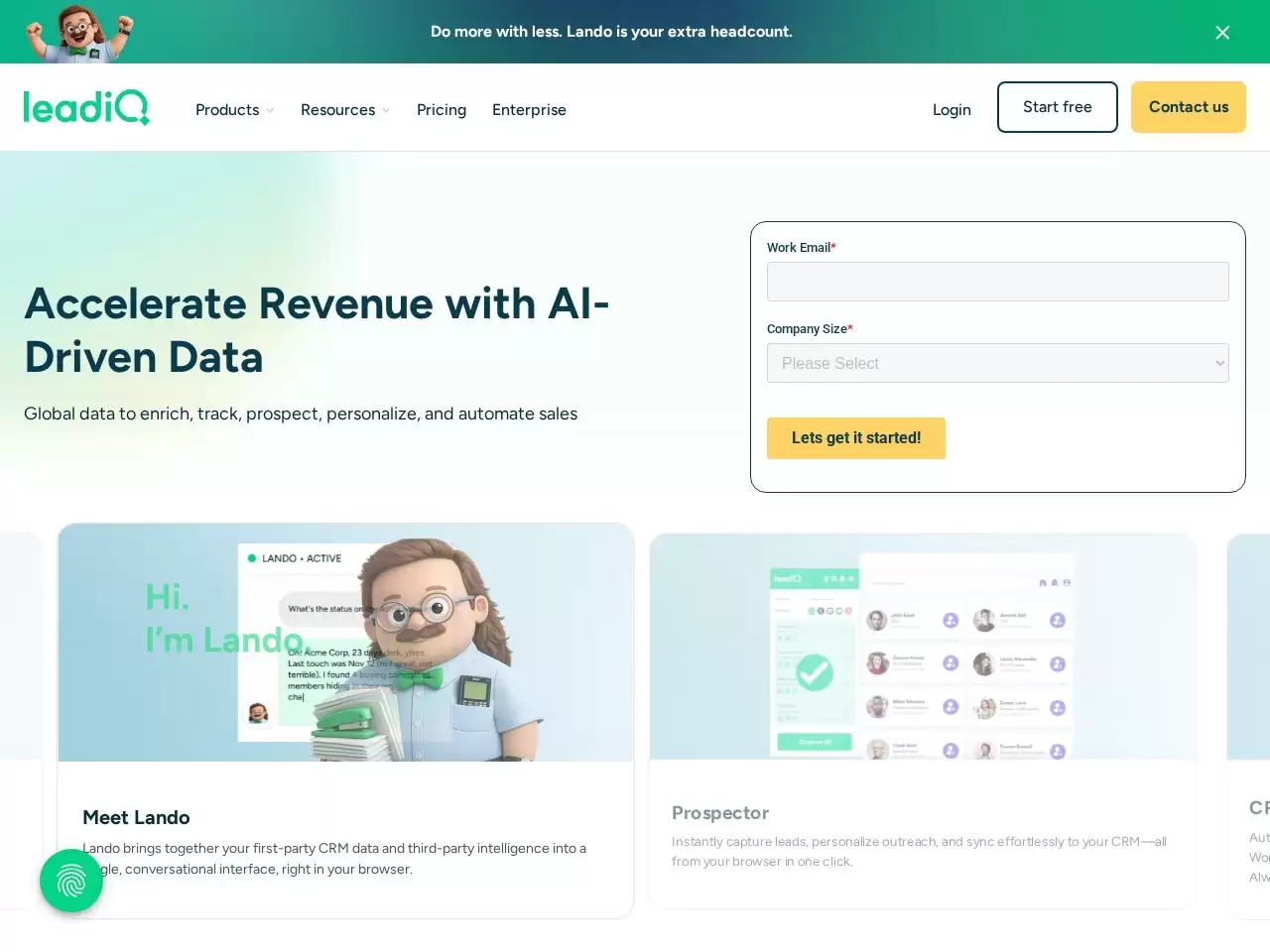 LeadIQ:LeadIQ是一款B2B销售工具