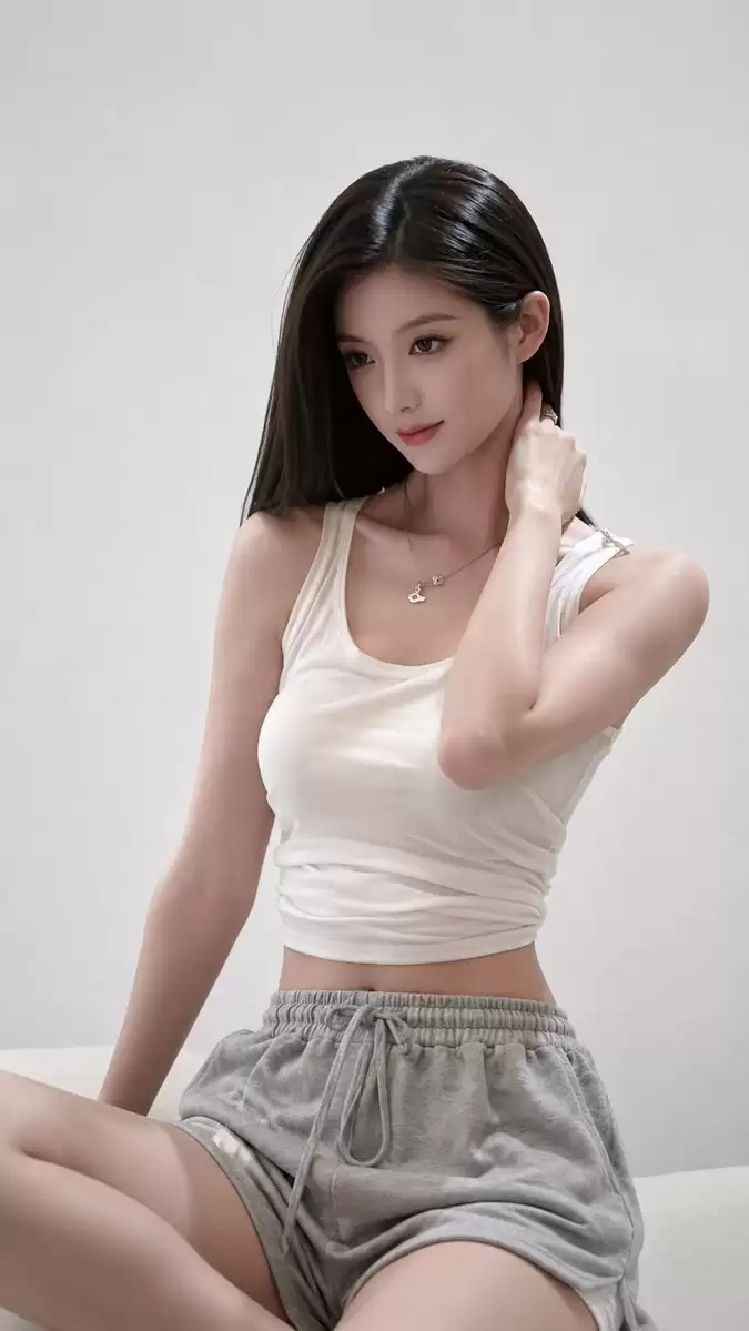 极简主义时尚工作室肖像
