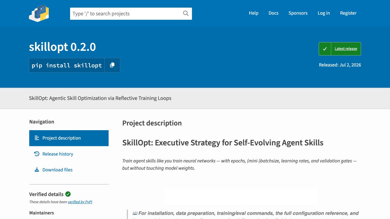 SkillOpt 怎么安装？AI Agent 技能训练工具使用教程