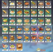 原神2025最新食谱大全一览表有哪些
