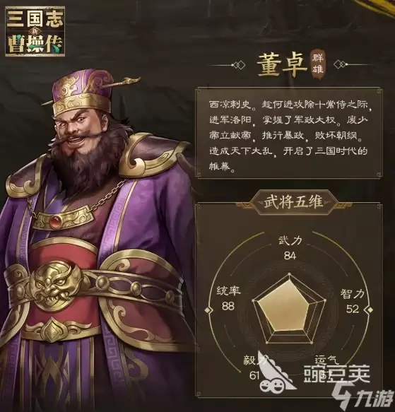 新三国志曹操传董卓技能有哪些 新三国志曹操传手游安卓手机版董卓强度解析