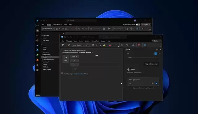 始终可见：微软Win10/Win11经典版Outlook下月将新增Copilot AI统一入口