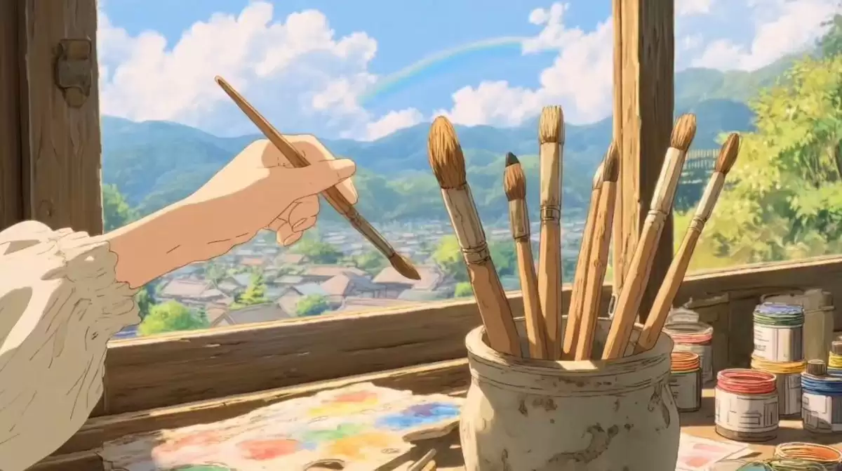 吉卜力动画风格片段