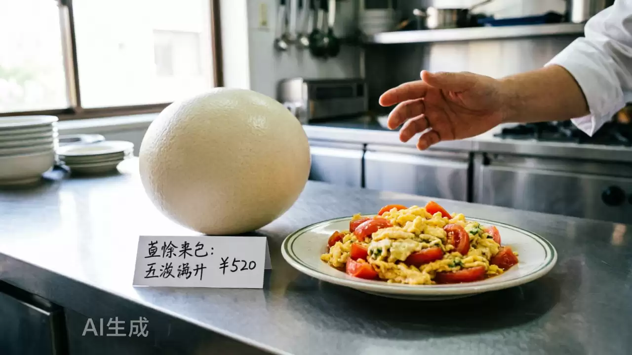 用颗鸵鸟蛋：一盘番茄炒蛋就敢卖520？