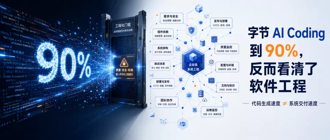 字节 AI Coding 到 90%：反而看清了软件工程