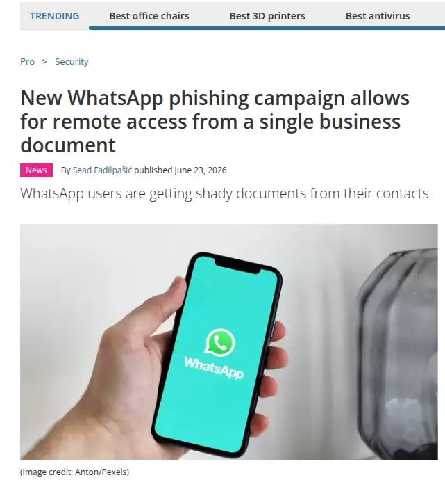 熟人链路驱动下的 WhatsApp VBS 文档钓鱼远程控制攻击机制与防御研究
