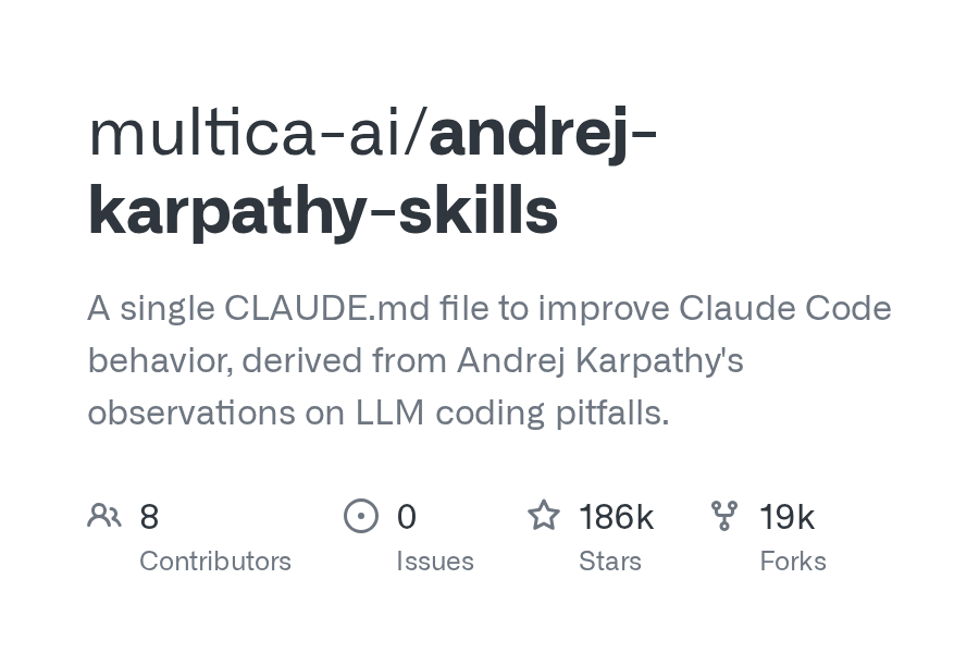 andrej-karpathy-skills 怎么安装？Claude Code 使用教程