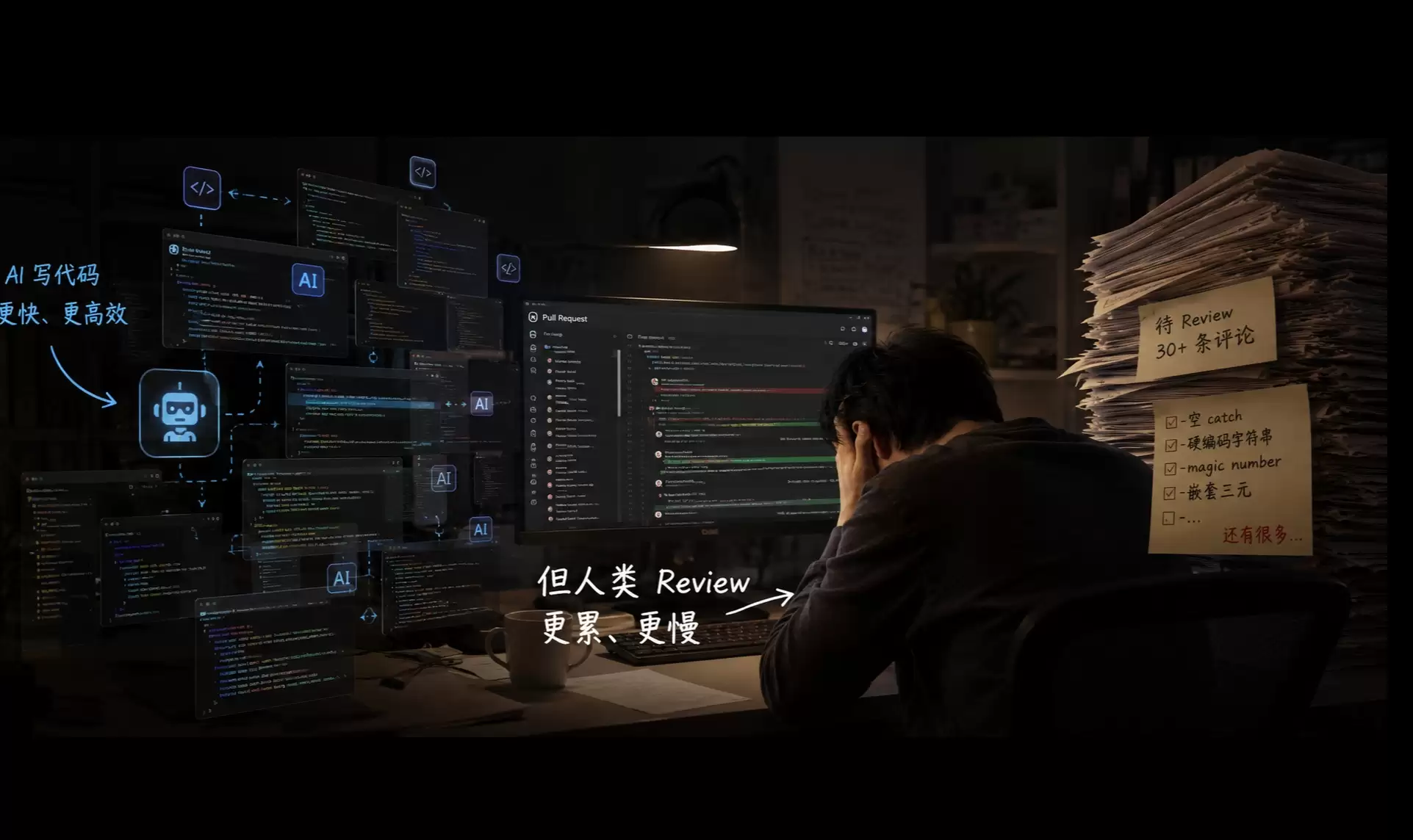 AI 写代码越来越快：为什么 Code Review 反而更慢了？