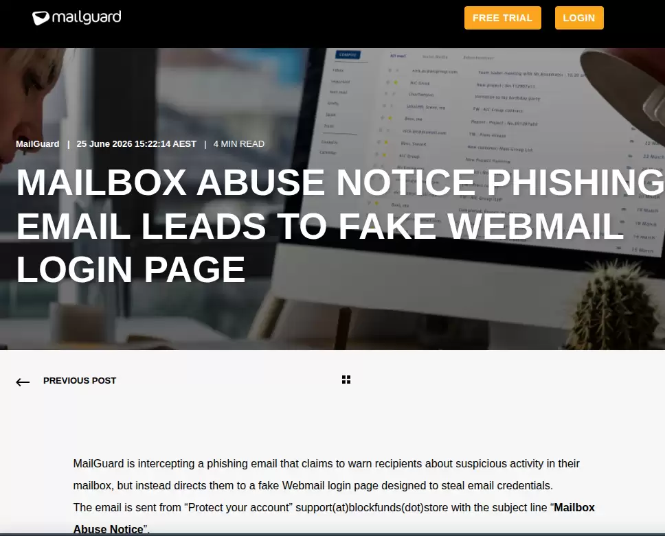 邮箱滥用通知类钓鱼邮件与仿 Webmail 登录页面检测技术研究
