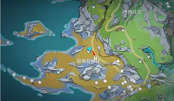 原神冬凌草位置分布图一览，原神少女突破材料冬凌草采集路线【镇守宝箱】