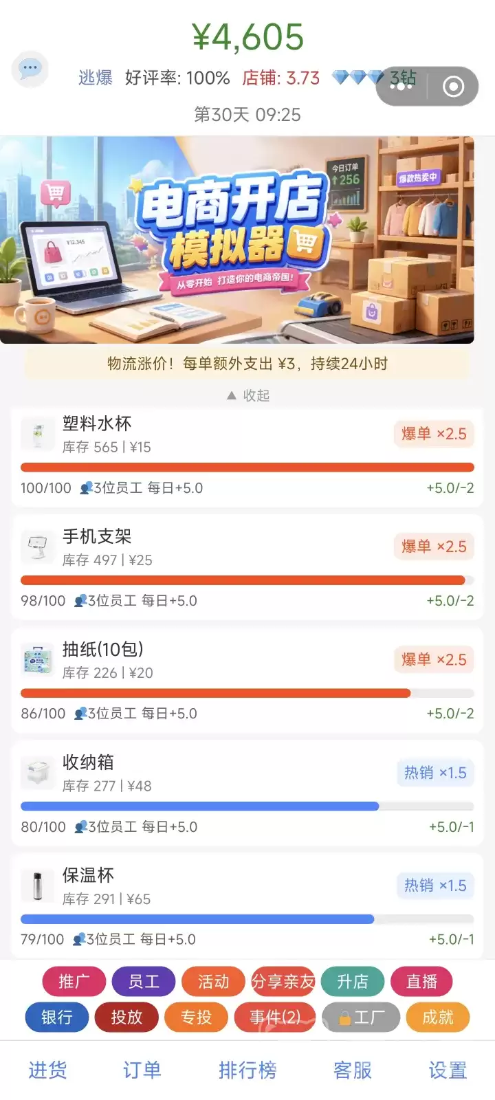 电商开网店模拟器手游随机事件应对手册随机事件触发机制与高性价比处理方案
