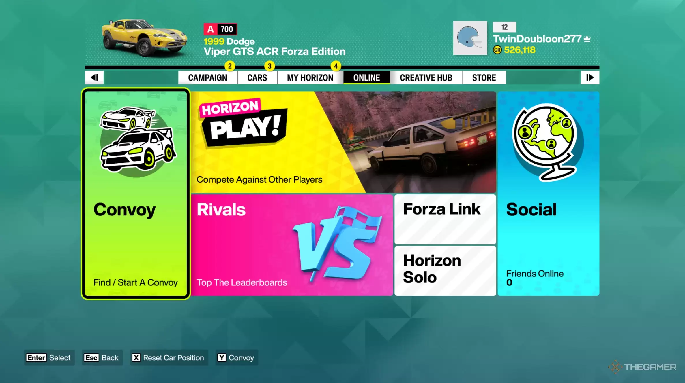 《Forza Horizon 6》中如何与好友联机游玩