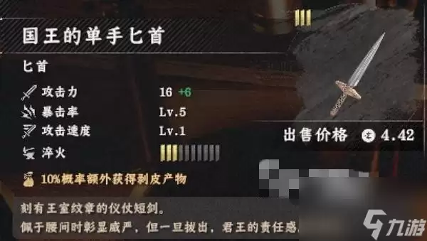 红色沙漠 国王单手匕首获取指南