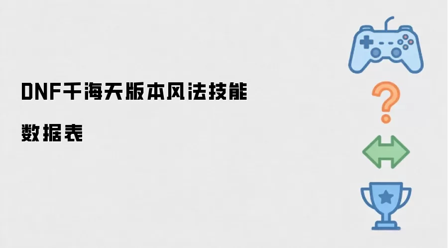千海天版本DNF风法技能数据表