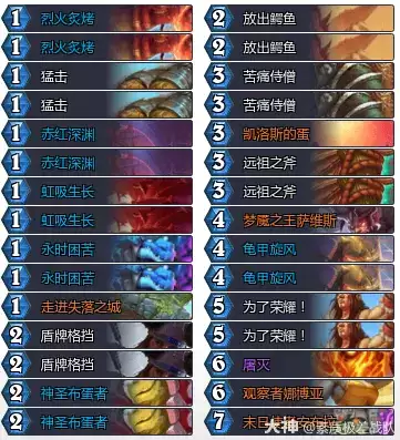 分享炉石传说治愈艾泽拉斯蛋战卡组代码