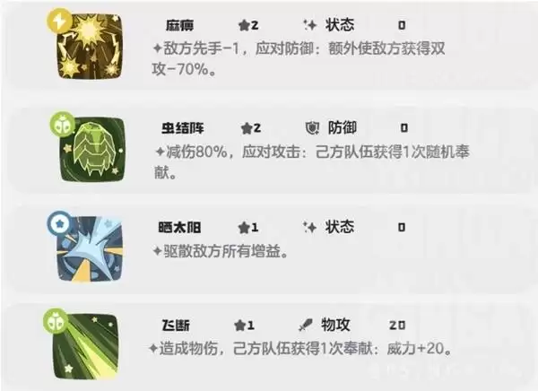 洛克王国世界绒仙子技能搭配策略
