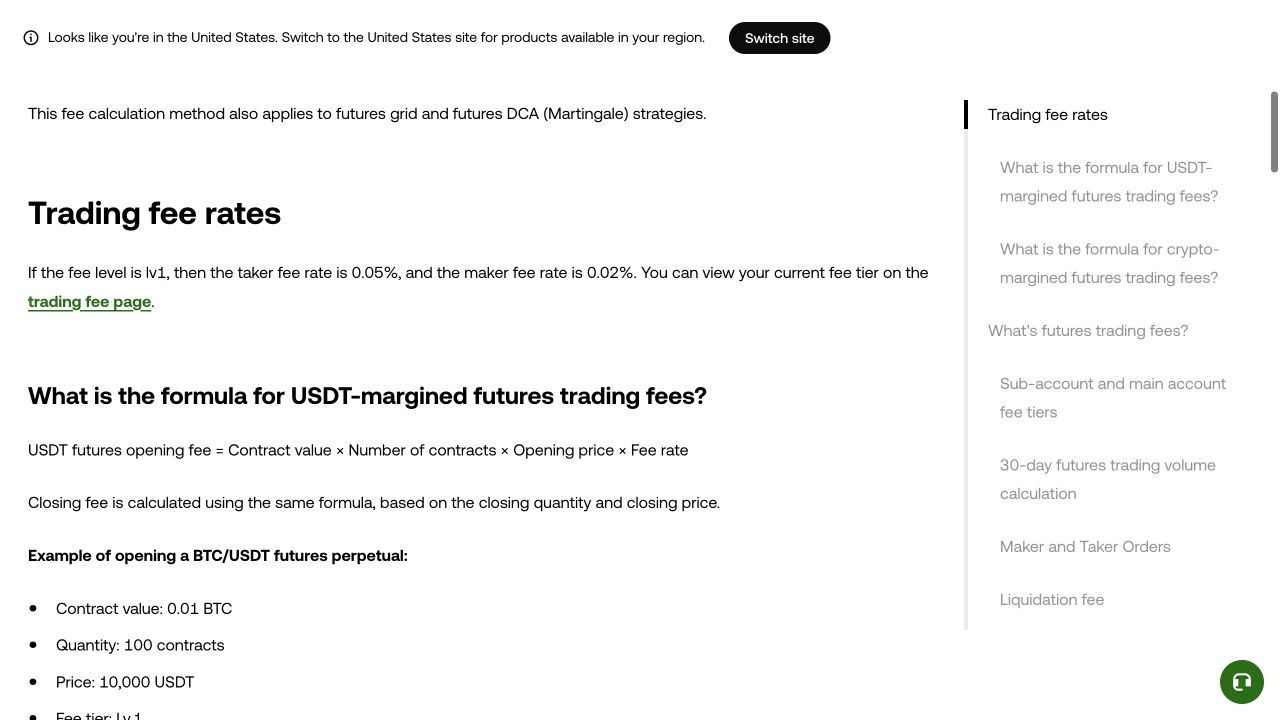 欧易合约手续费页面显示Lv1挂单和吃单费率及USDT合约公式