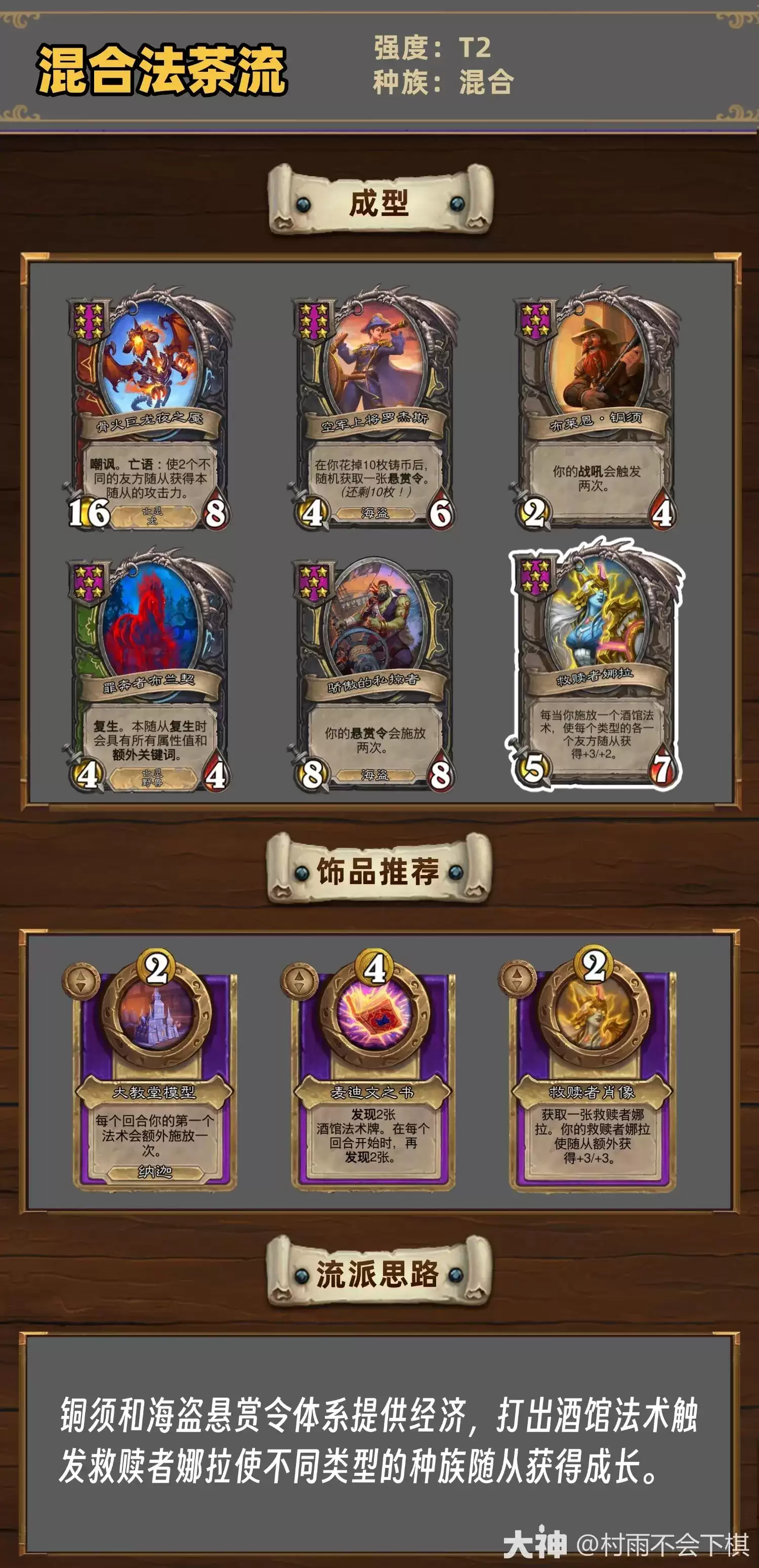 炉石传说35.4.1酒馆战棋：混合法茶流玩法攻略