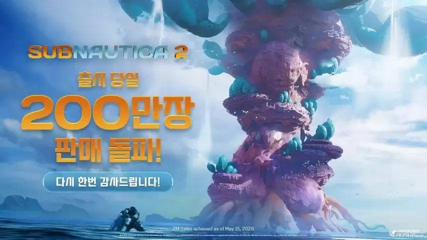 《深海迷航2》开售12小时累计销量突破200万份