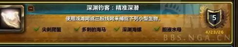 魔兽世界深渊钓客精准深潜成就攻略详解
