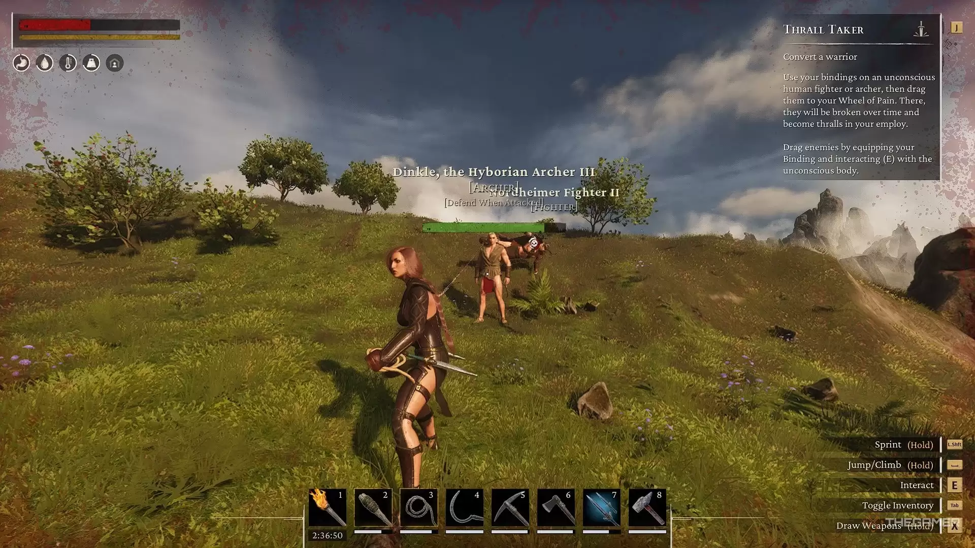 如何在《Conan Exiles Enhanced》中捕捉奴隶