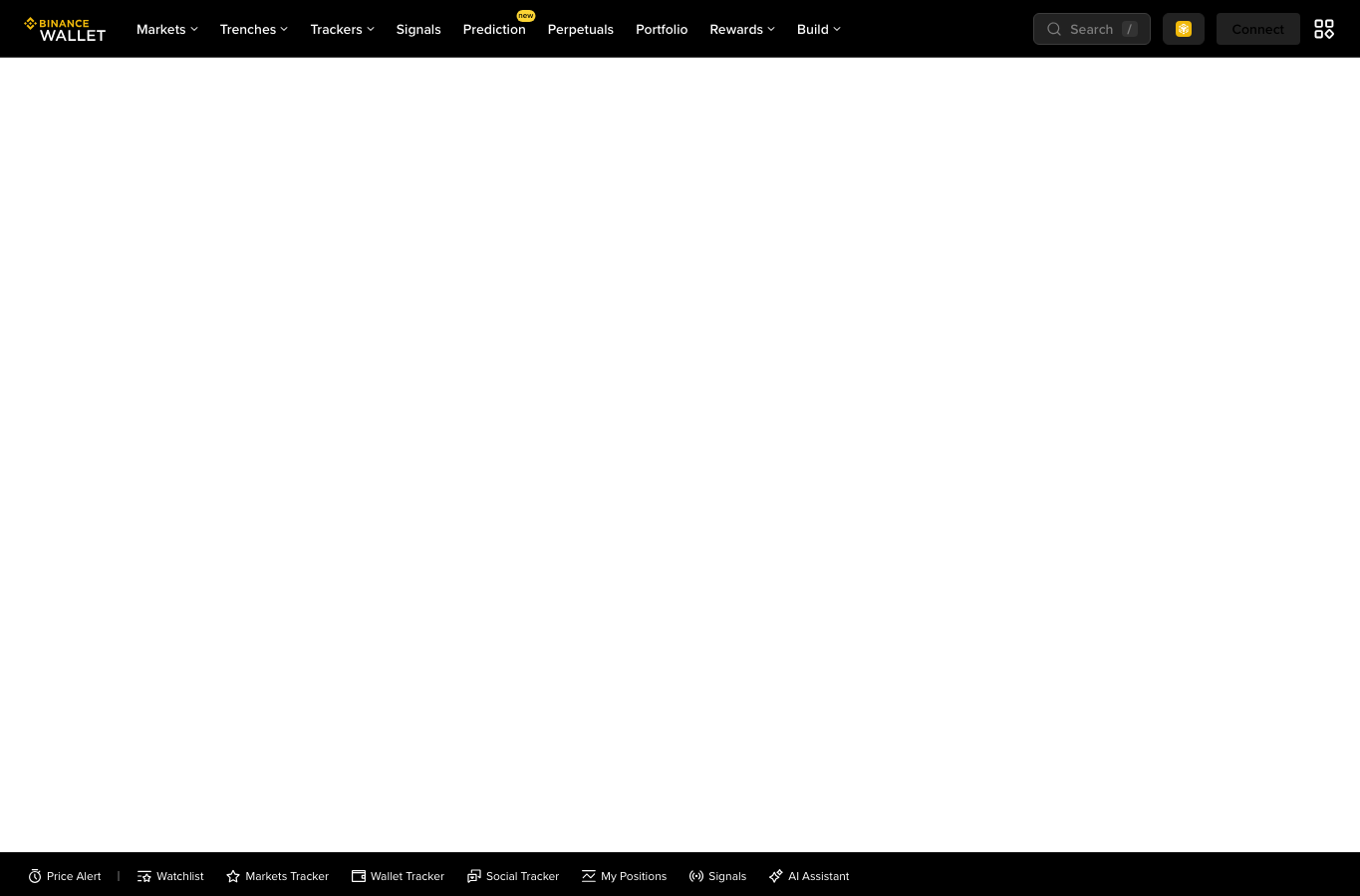 Binance Wallet 页面显示 Web3 钱包入口