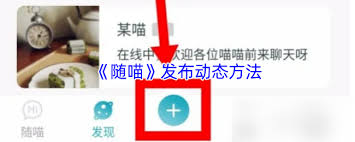 随喵如何发动态