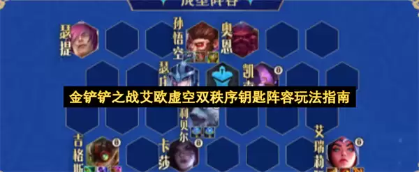 金铲铲之战艾欧虚空双秩序钥匙阵容玩法指南