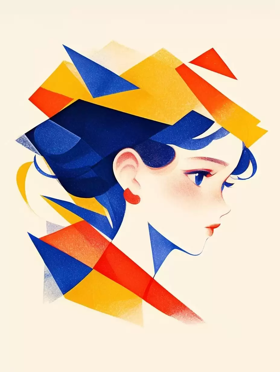手残党看过来！30秒生成9组几何运动插画，1行咒语就搞定！