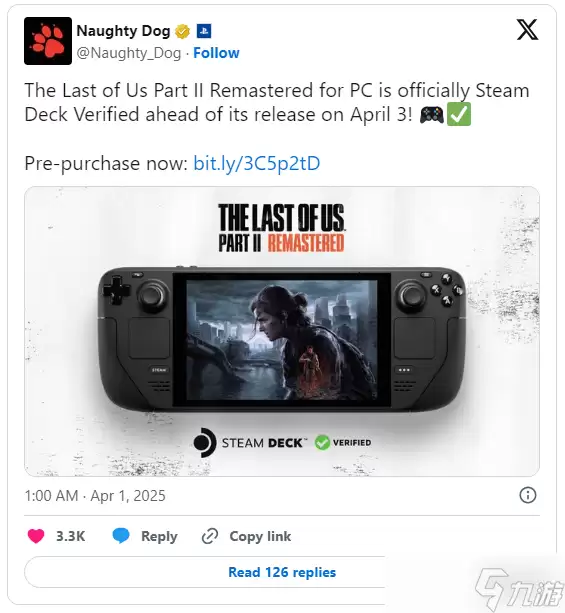 PC版《最后生还者2》重制版通过Steam Deck官方认证！