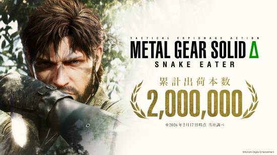 《合金装备3重制版》销量200万已达成！