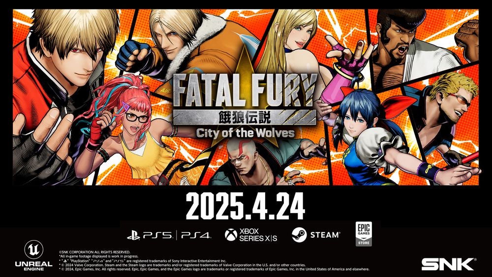 「不知火舞」决定参战 饿狼传说 City of the Wolves预定 2025 年 4 月发售