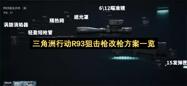 三角洲行动R93狙击枪改枪方案一览