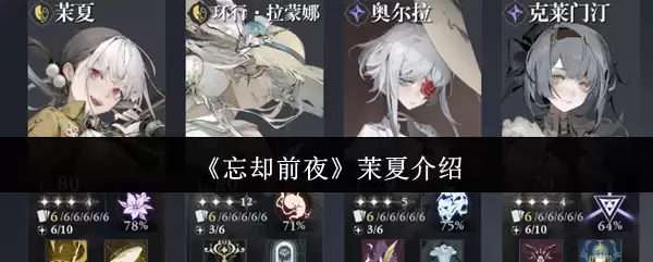 《忘却前夜》茉夏介绍