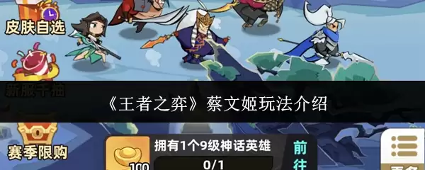《王者之弈》蔡文姬玩法介绍