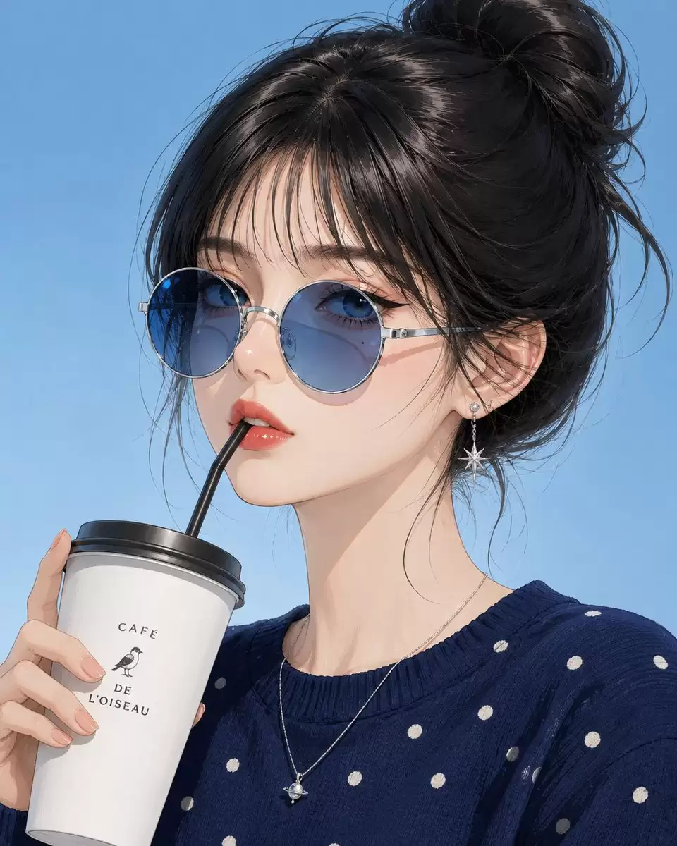 动漫时尚杂志风肖像
