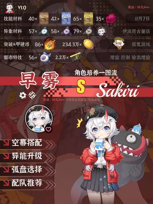 《异环》早雾全面培养攻略 早雾出装与队伍搭配推荐