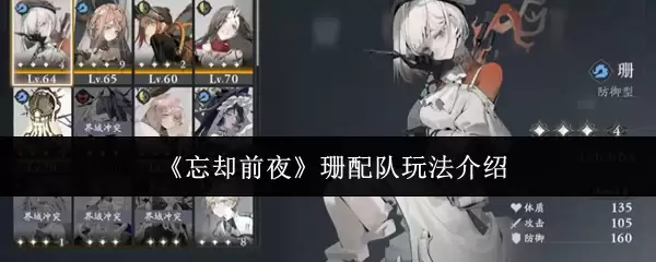 《忘却前夜》珊配队玩法介绍