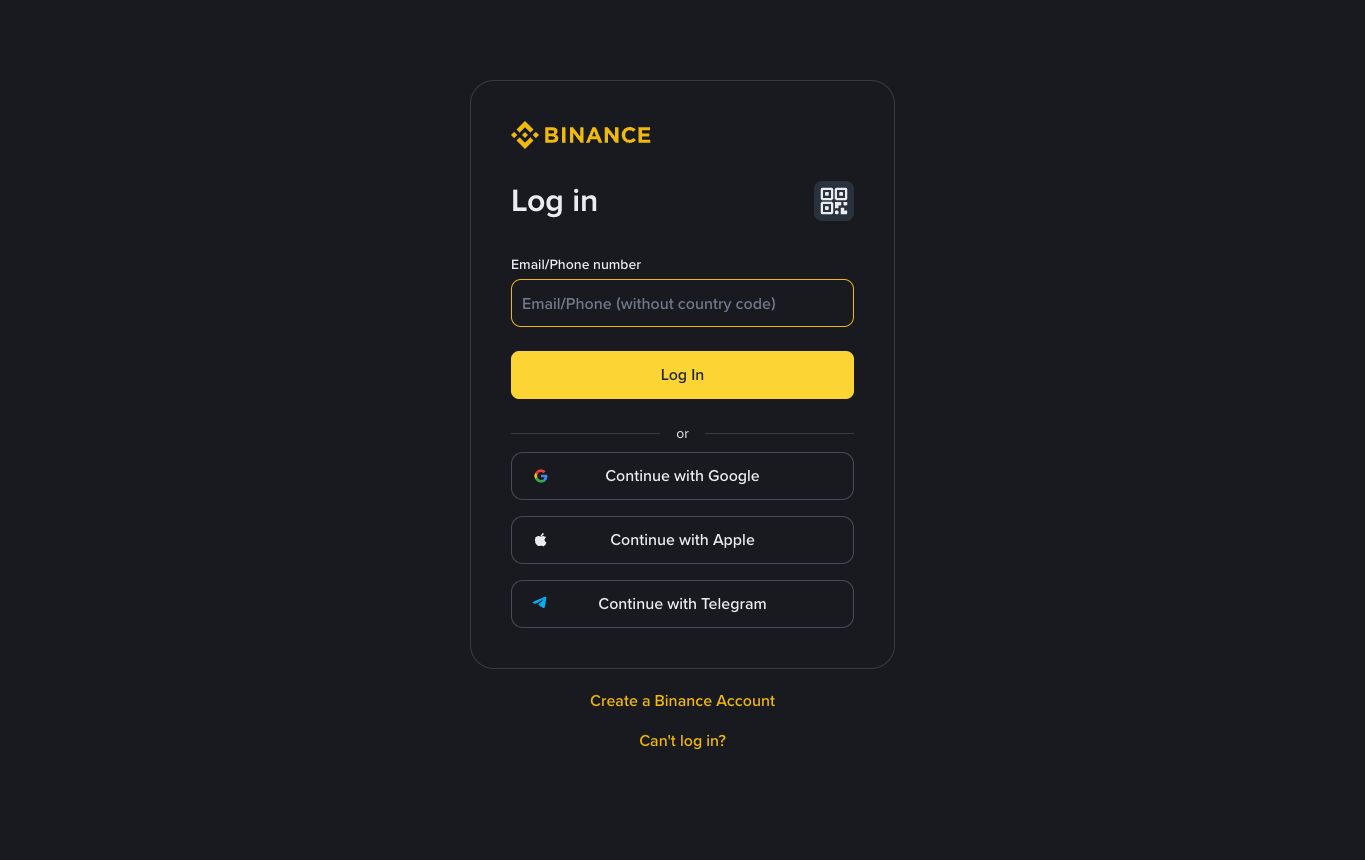 币安 Rewards Hub 登录入口