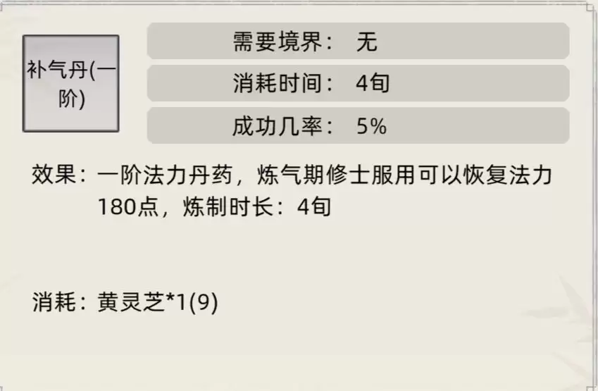 《修仙家族模拟器》常见丹药及效果一览